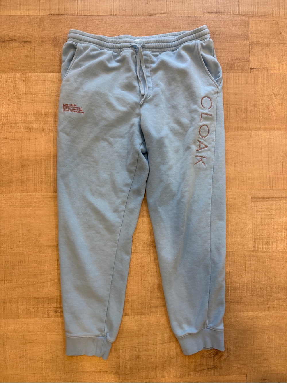 Cloak Hidden in Plain Sight “H.I.P.S” Joggers - Blue Embroidered Logo